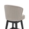 Armen Living Brandy 26" Counter Height Swivel Tan Fabric and Espresso Wood Bar Stool LCBDBAESTN26 - alternate 2
